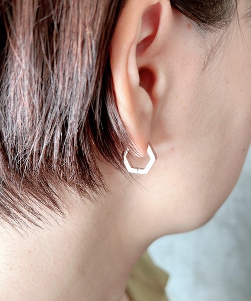 ciite'(シーテ)の「【 金属アレルギー対応 】 ペンタゴンピアス サージカルステンレス (両耳用)(ピアス(両耳用)・レディース・ピンクゴールド/ゴールド/シルバー・FREE)」の20枚目の写真