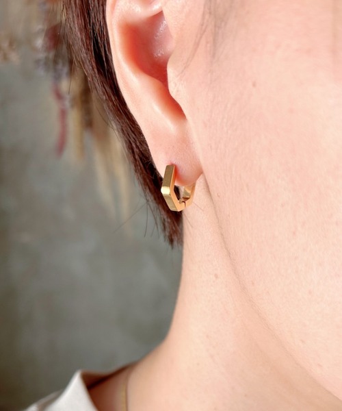 ciite'(シーテ)の「【 金属アレルギー対応 】 ペンタゴンピアス サージカルステンレス (両耳用)(ピアス(両耳用)・レディース・ピンクゴールド/ゴールド/シルバー・FREE)」の17枚目の写真
