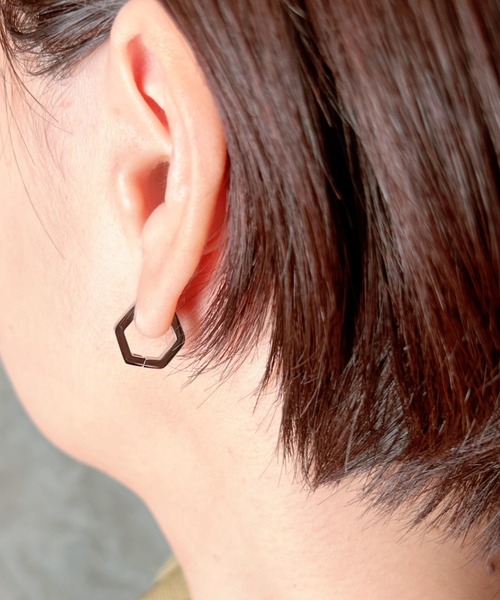 ciite'(シーテ)の「【 金属アレルギー対応 】 ペンタゴンピアス サージカルステンレス (両耳用)(ピアス(両耳用)・レディース・ピンクゴールド/ゴールド/シルバー・FREE)」の13枚目の写真
