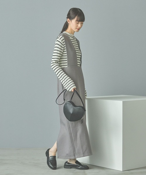 LAKOLE(ラコレ)の「ウールライクサロペット / 151103(サロペット/オーバーオール・レディース・ブラック/ブラウン/グレー・SMALL/MEDIUM)」の6枚目の写真