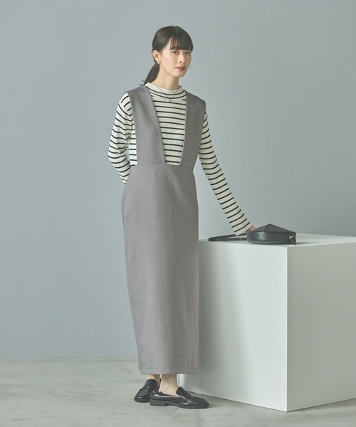 LAKOLE(ラコレ)の「ウールライクサロペット / 151103(サロペット/オーバーオール・レディース・ブラック/ブラウン/グレー・SMALL/MEDIUM)」の7枚目の写真