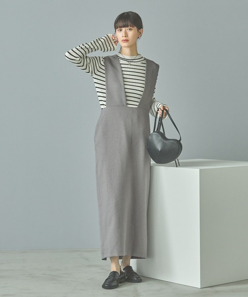 LAKOLE(ラコレ)の「ウールライクサロペット / 151103(サロペット/オーバーオール・レディース・ブラック/ブラウン/グレー・SMALL/MEDIUM)」の9枚目の写真