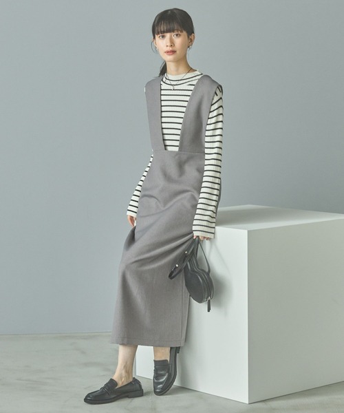 LAKOLE(ラコレ)の「ウールライクサロペット / 151103(サロペット/オーバーオール・レディース・ブラック/ブラウン/グレー・SMALL/MEDIUM)」の10枚目の写真