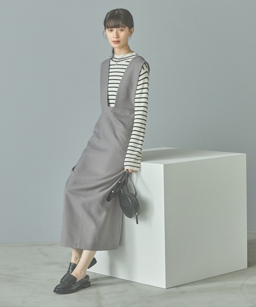 LAKOLE(ラコレ)の「ウールライクサロペット / 151103(サロペット/オーバーオール・レディース・ブラック/ブラウン/グレー・SMALL/MEDIUM)」の11枚目の写真