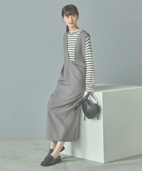 LAKOLE(ラコレ)の「ウールライクサロペット / 151103(サロペット/オーバーオール・レディース・ブラック/ブラウン/グレー・SMALL/MEDIUM)」の12枚目の写真