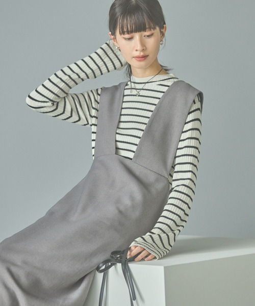 LAKOLE(ラコレ)の「ウールライクサロペット / 151103(サロペット/オーバーオール・レディース・ブラック/ブラウン/グレー・SMALL/MEDIUM)」の14枚目の写真