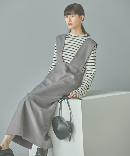 LAKOLE(ラコレ)の「ウールライクサロペット / 151103(サロペット/オーバーオール・レディース・ブラック/ブラウン/グレー・SMALL/MEDIUM)」の15枚目の写真