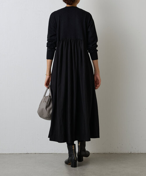 BEARDSLEY（ビアズリー）の「ドットニットコンビギャザーワンピース