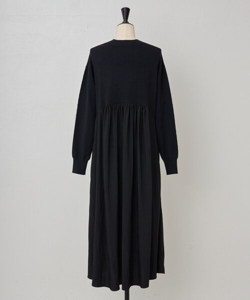 BEARDSLEY（ビアズリー）の「ドットニットコンビギャザーワンピース