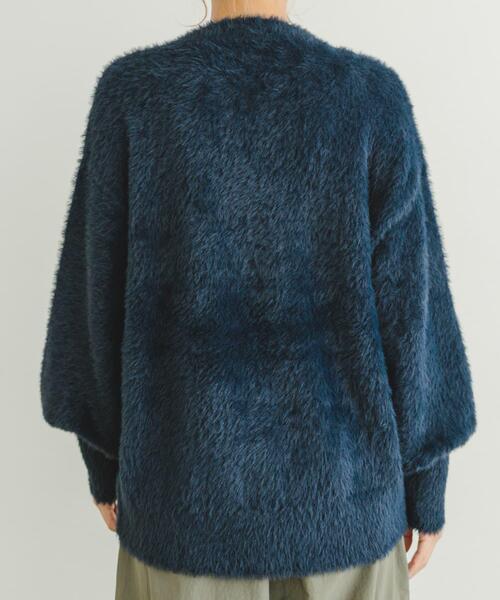 ITEMS URBANRESEARCH(アイテムズ アーバンリサーチ)の「シャギークルーネックニット(ニット/セーター・レディース・グリーン系その他/アイボリー/オレンジ/ネイビー・FREE)」の14枚目の写真