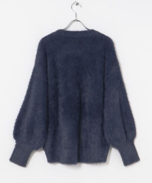 ITEMS URBANRESEARCH(アイテムズ アーバンリサーチ)の「シャギークルーネックニット(ニット/セーター・レディース・グリーン系その他/アイボリー/オレンジ/ネイビー・FREE)」の17枚目の写真