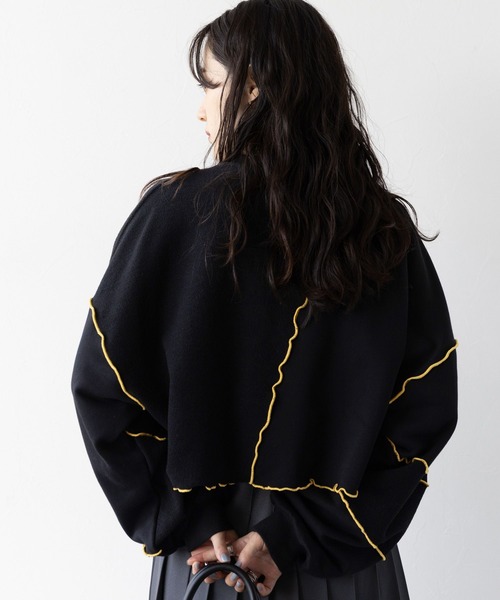 RAGEBLUE（レイジブルー）の「ウェーブメロウ/ショートスウェット（スウェット・レディース・ホワイト/ブラック/ライトブルー・FREE）」の11枚目の写真