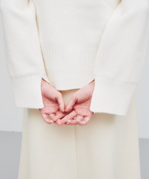 cloenc（クロエンス）の「◆【手洗い可】ハイネックニットプルオーバー（ニット/セーター・レディース・ライトグリーン/ホワイト/ベージュ/グレー系2/アイボリー系2/グレー・02）」の13枚目の写真