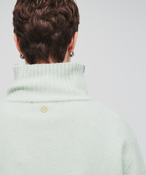 cloenc（クロエンス）の「◆【手洗い可】ハイネックニットプルオーバー（ニット/セーター・レディース・ライトグリーン/ホワイト/ベージュ/グレー系2/アイボリー系2/グレー・02）」の21枚目の写真