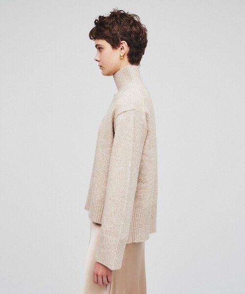 cloenc（クロエンス）の「◆【手洗い可】ハイネックニットプルオーバー（ニット/セーター・レディース・ライトグリーン/ホワイト/ベージュ/グレー系2/アイボリー系2/グレー・02）」の9枚目の写真