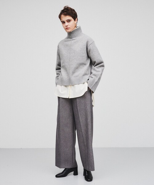 cloenc（クロエンス）の「◆【手洗い可】ハイネックニットプルオーバー（ニット/セーター・レディース・ライトグリーン/ホワイト/ベージュ/グレー系2/アイボリー系2/グレー・02）」の17枚目の写真