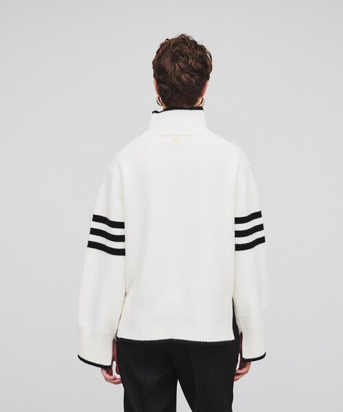 cloenc（クロエンス）の「◆【手洗い可】ハイネックニットプルオーバー（ニット/セーター・レディース・ライトグリーン/ホワイト/ベージュ/グレー系2/アイボリー系2/グレー・02）」の14枚目の写真