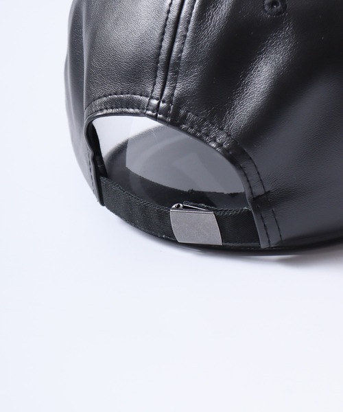 KANGOL（カンゴール）の「KANGOL SMU FAUX LEATHER BASEBALL（キャップ・メンズ・ブラック・FREE）」の2枚目の写真