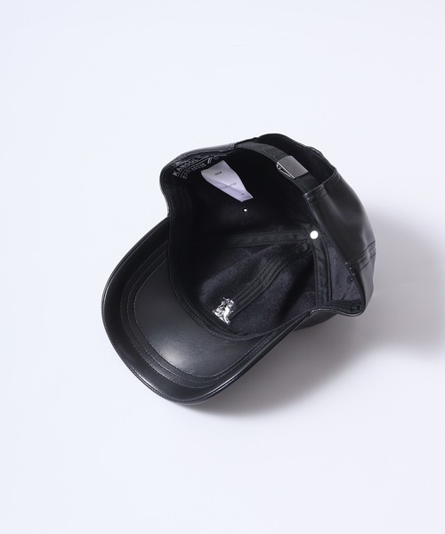 KANGOL（カンゴール）の「KANGOL SMU FAUX LEATHER BASEBALL（キャップ・メンズ・ブラック・FREE）」の3枚目の写真