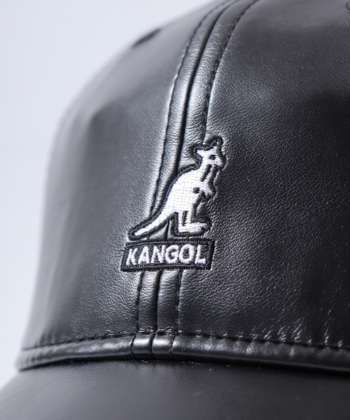 KANGOL（カンゴール）の「KANGOL SMU FAUX LEATHER BASEBALL（キャップ・メンズ・ブラック・FREE）」の5枚目の写真