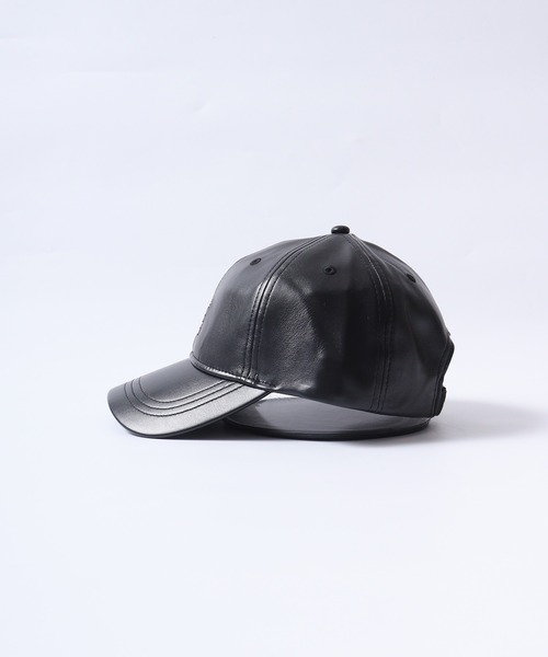 KANGOL（カンゴール）の「KANGOL SMU FAUX LEATHER BASEBALL（キャップ・メンズ・ブラック・FREE）」の6枚目の写真