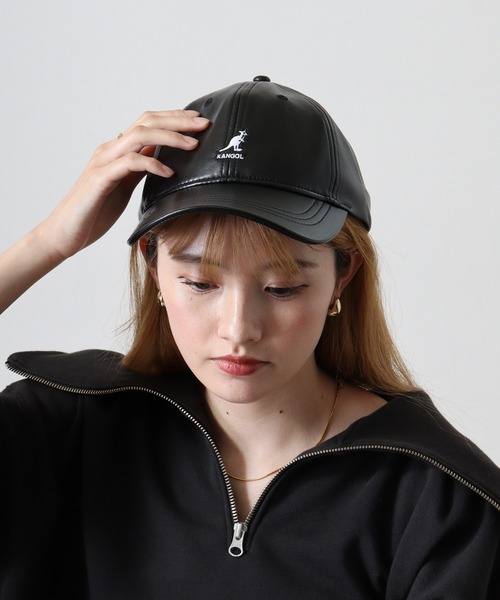 KANGOL（カンゴール）の「KANGOL SMU FAUX LEATHER BASEBALL（キャップ・メンズ・ブラック・FREE）」の8枚目の写真