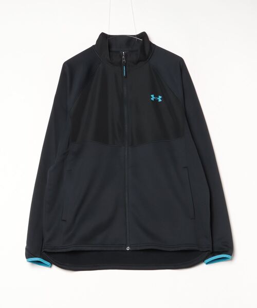 UNDER ARMOUR（アンダーアーマー）の「アンダーアーマー  UAアーマーフリース マックス フルジップ ジャケット（ジャージ・メンズ・ライトグレー/ブラック・S/M/L/LL/3L）」の2枚目の写真