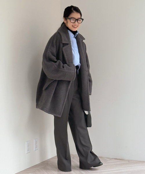 AP STUDIO（エーピーストゥディオ）の「ボアピーコート（ピーコート