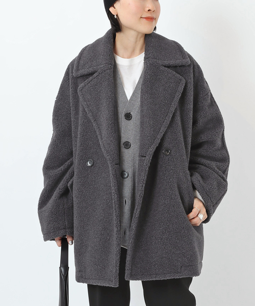 Naomiさま専用　AP STUDIO ボアピーコート AP STUDIO（エーピーストゥディオ）の「ボアピーコート（ピーコート