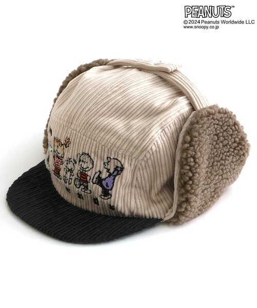 PEANUTS(ピーナッツ)の「【PEANUTSコラボ】 刺繍フライトキャップ(ハット・キッズ・レインボー/キナリ・50/54/58)」の15枚目の写真