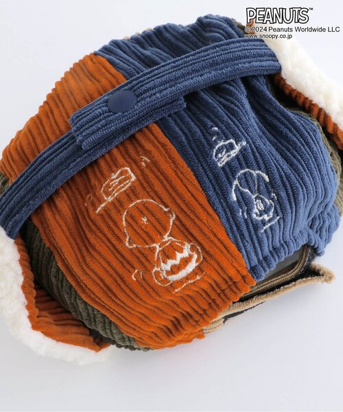 PEANUTS(ピーナッツ)の「【PEANUTSコラボ】 刺繍フライトキャップ(ハット・キッズ・レインボー/キナリ・50/54/58)」の16枚目の写真