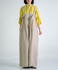 ブラウス シャツ 「Yarmo」 Dungaree Ruffle Shirts / ダンガリーフリル ブラウス レディース Yarmo] Dungaree Ruffle Shirts / ダンガリーフリル ブラウス