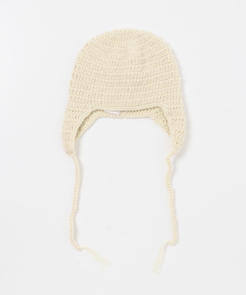 SENSE OF PLACE by URBAN RESEARCH（センスオブプレイスバイアーバンリサーチ）の「イヤーフラップニットキャップ（ニットキャップ/ビーニー・メンズ・ブラック/アイボリー/グレー・ONE）」の7枚目の写真