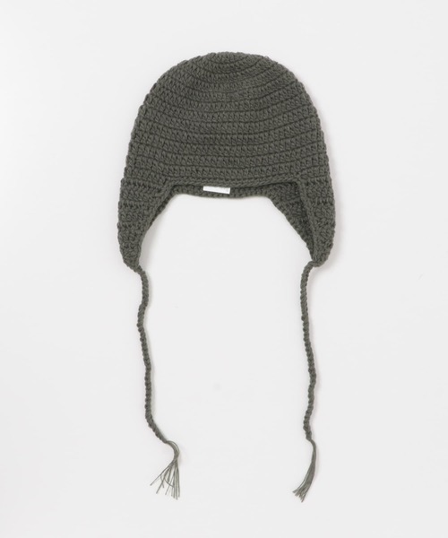 SENSE OF PLACE by URBAN RESEARCH（センスオブプレイスバイアーバンリサーチ）の「イヤーフラップニットキャップ（ニットキャップ/ビーニー・メンズ・ブラック/アイボリー/グレー・ONE）」の9枚目の写真