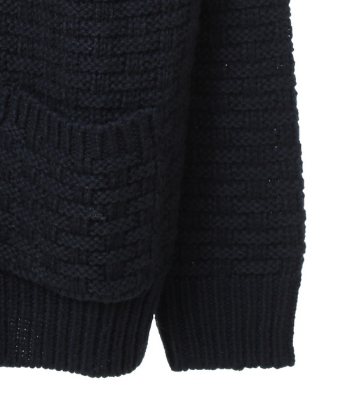 CRAFT STANDARD BOUTIQUE(クラフトスタンダードブティック)の「ざっくり柄Mixケーブルニットカーディガン(カーディガン/ボレロ・レディース・アイボリー/ネイビー/レッド・FREE)」の11枚目の写真