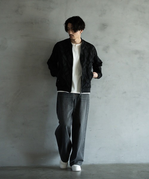 RATTLE TRAP（ラトルトラップ）の「フェザージャガードジャージボンバージャケット（MA-1・メンズ・ブラック/ホワイト・M/L）」の16枚目の写真