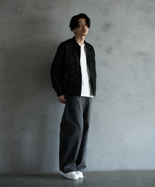 RATTLE TRAP（ラトルトラップ）の「フェザージャガードジャージボンバージャケット（MA-1・メンズ・ブラック/ホワイト・M/L）」の17枚目の写真