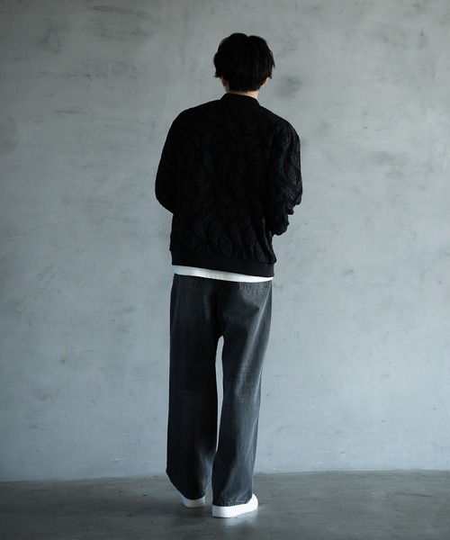 RATTLE TRAP（ラトルトラップ）の「フェザージャガードジャージボンバージャケット（MA-1・メンズ・ブラック/ホワイト・M/L）」の20枚目の写真