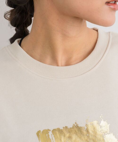 RETRO GIRL（レトロガール）の「箔プリントトレーナー（Tシャツ/カットソー・レディース・チャコールグレー/ナチュラル・FREE）」の19枚目の写真