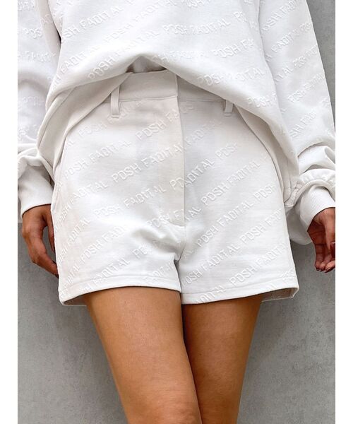 GYDA(ジェイダ)の「POSH FADITAL ロゴショートパンツ【SETUP着用可】(その他パンツ・レディース・ライトイエロー/オフホワイト/ブラック・FREE)」の2枚目の写真