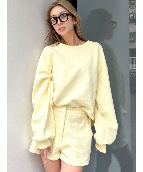 GYDA(ジェイダ)の「POSH FADITAL ロゴショートパンツ【SETUP着用可】(その他パンツ・レディース・ライトイエロー/オフホワイト/ブラック・FREE)」の10枚目の写真