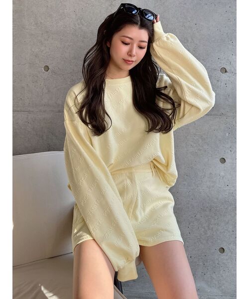 GYDA(ジェイダ)の「POSH FADITAL ロゴショートパンツ【SETUP着用可】(その他パンツ・レディース・ライトイエロー/オフホワイト/ブラック・FREE)」の12枚目の写真