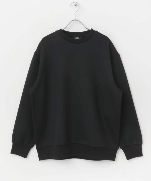 ITEMS URBANRESEARCH(アイテムズ アーバンリサーチ)の「ストレッチダンボール クルーネックプルオーバー(スウェット・メンズ・ブラウン/ブラック/イエロー/ベージュ・LARGE/MEDIUM)」の5枚目の写真