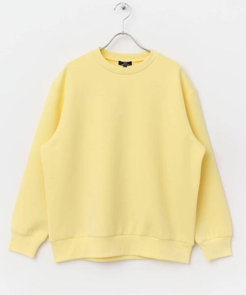 ITEMS URBANRESEARCH(アイテムズ アーバンリサーチ)の「ストレッチダンボール クルーネックプルオーバー(スウェット・メンズ・ブラウン/ブラック/イエロー/ベージュ・LARGE/MEDIUM)」の13枚目の写真
