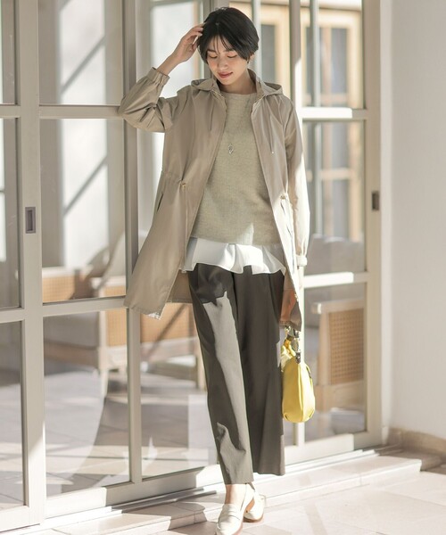 J.PRESS（ジェイプレス）の「【洗える】Linen Cotton Vest  ニット ベスト（ベスト・レディース・ネイビー系/ベージュ系/ライトグレー系/ブルー系・F）」の7枚目の写真