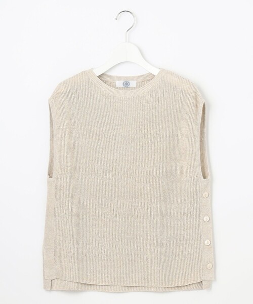 J.PRESS（ジェイプレス）の「【洗える】Linen Cotton Vest  ニット ベスト（ベスト・レディース・ネイビー系/ベージュ系/ライトグレー系/ブルー系・F）」の17枚目の写真