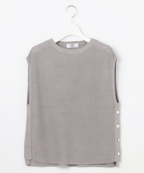 J.PRESS（ジェイプレス）の「【洗える】Linen Cotton Vest  ニット ベスト（ベスト・レディース・ネイビー系/ベージュ系/ライトグレー系/ブルー系・F）」の18枚目の写真