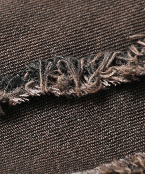 MSG（エムエスジー）の「12ozヴィンテージ加工ロゴ切替バギーワイドデニム【UNISEX】（デニムパンツ・メンズ・ブラック/ブルー/ブラウン・S/M/L/XL）」の22枚目の写真