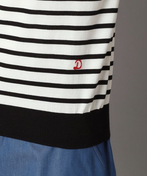 DRESSTERIOR（ドレステリア）の「◆【洗える】マルチボーダーハーフスリーブニット（ニット/セーター・レディース・ブラック系2/グリーン系3/ブラウン系その他3・34/36/38）」の13枚目の写真