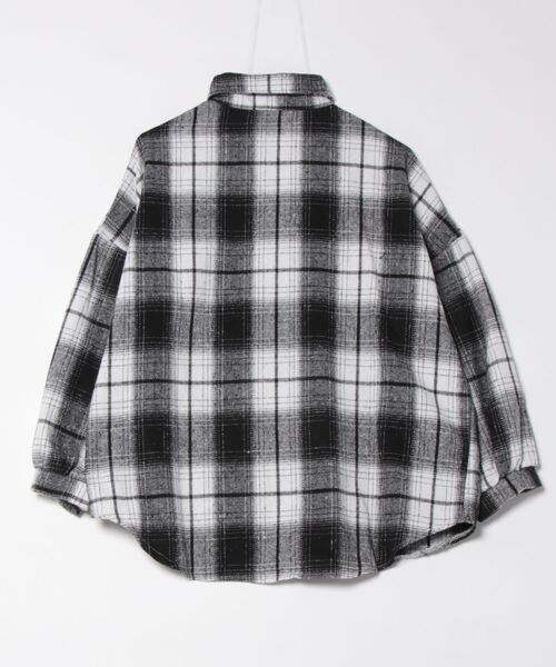 B'day（ビーデイ）の「【 B'day / ビーデー 】レディースソフトネル レトロチェックシャツ（シャツ/ブラウス・レディース・モカ/ネイビー/ブラウン/レッド/ブルー/ブラック・FREE）」の9枚目の写真